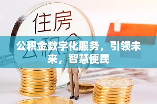 平山公积金数字化服务，引领未来，智慧便民